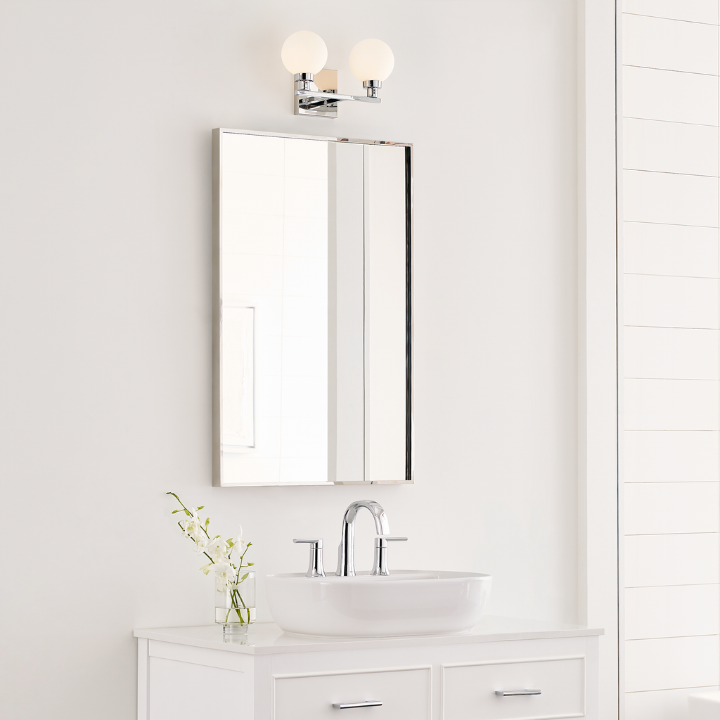 Clybourn Two Light Wall / Bath Chrome