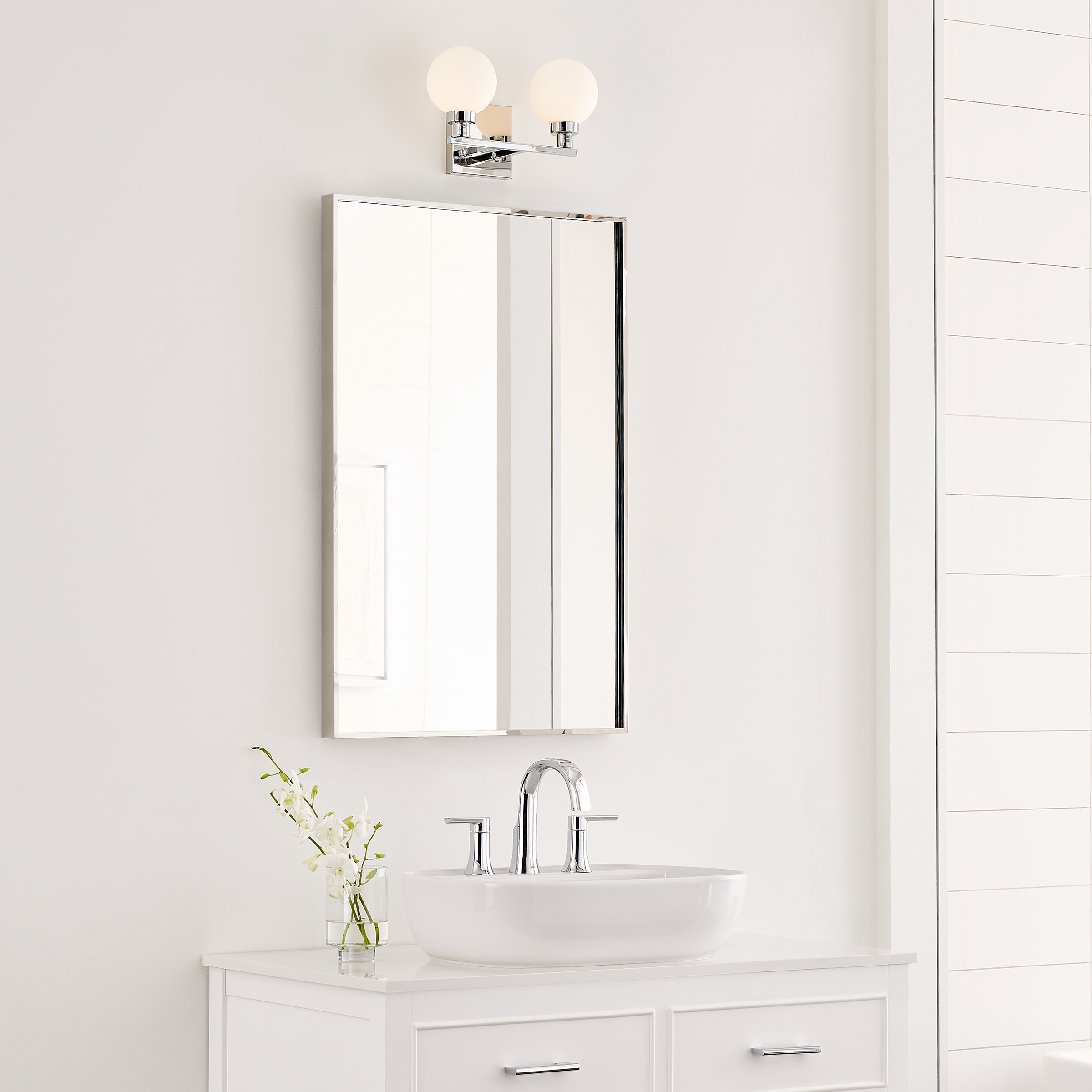 Clybourn Two Light Wall / Bath Chrome