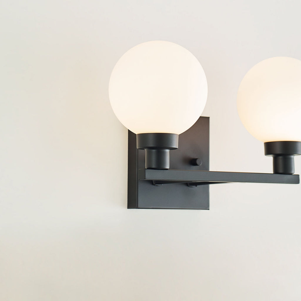 Clybourn Two Light Wall / Bath Midnight Black