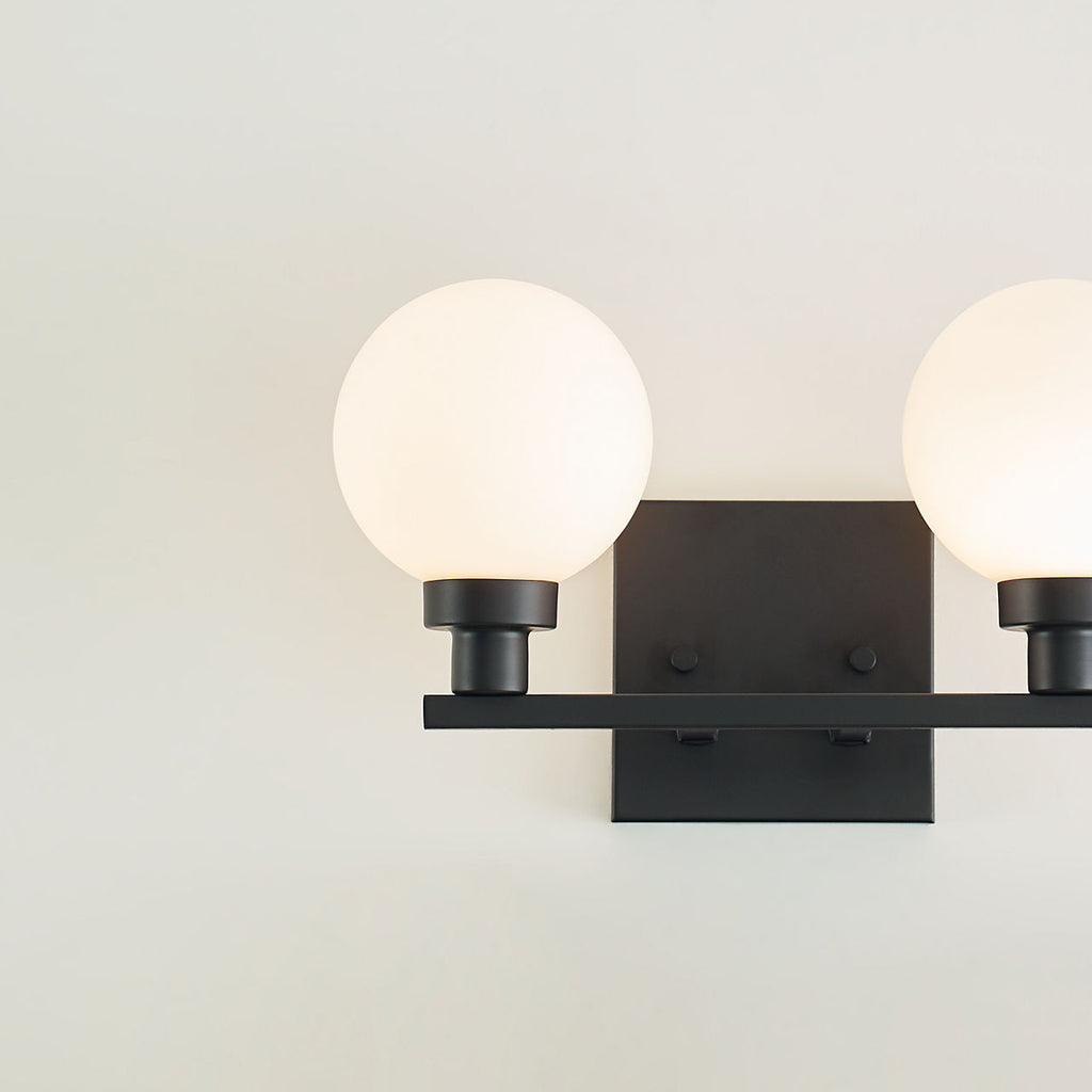 Clybourn Two Light Wall / Bath Midnight Black