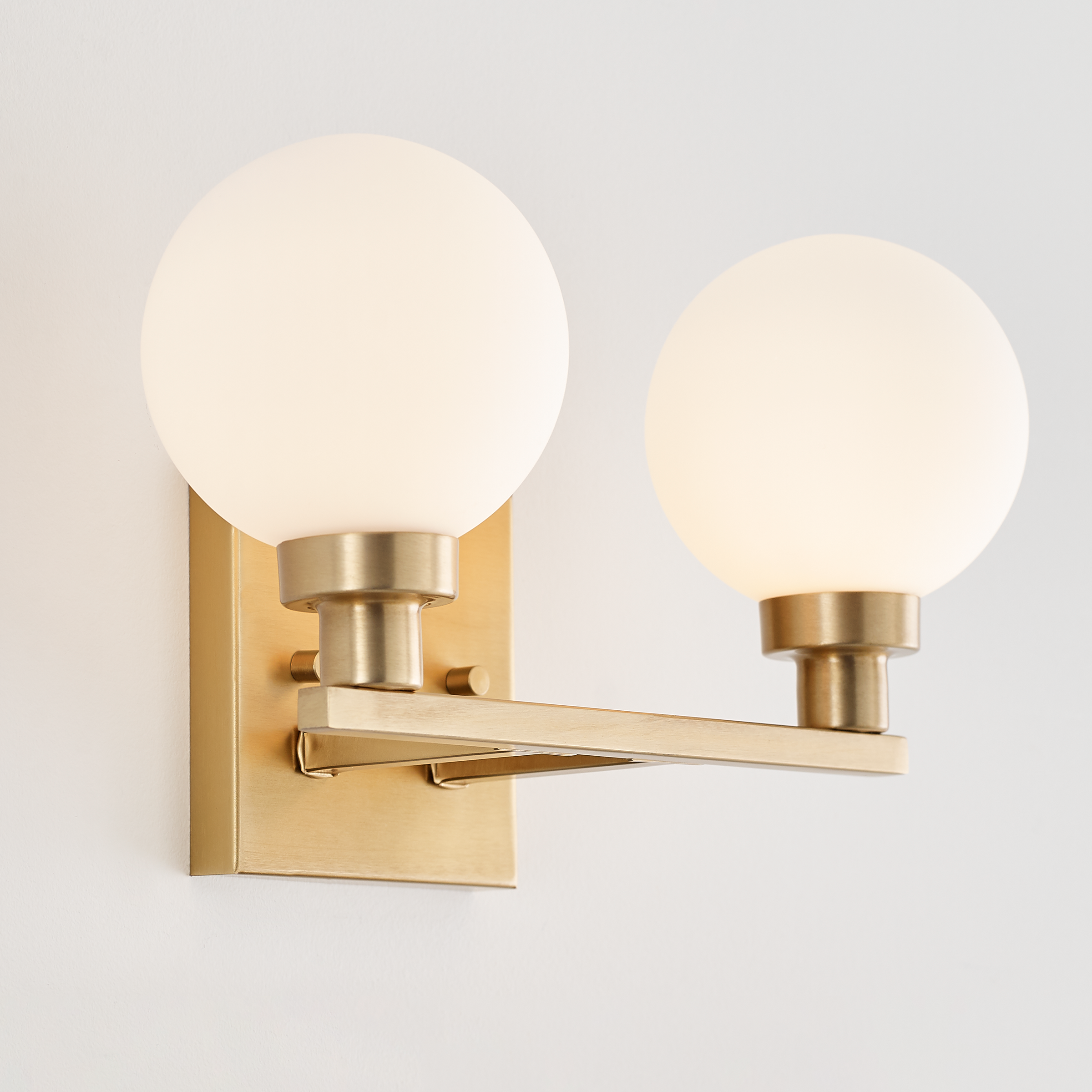 Clybourn Two Light Wall / Bath Satin Brass
