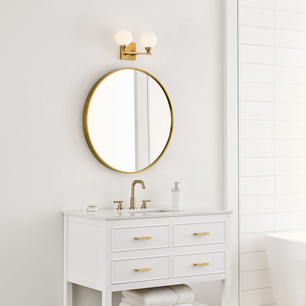 Clybourn Two Light Wall / Bath Satin Brass