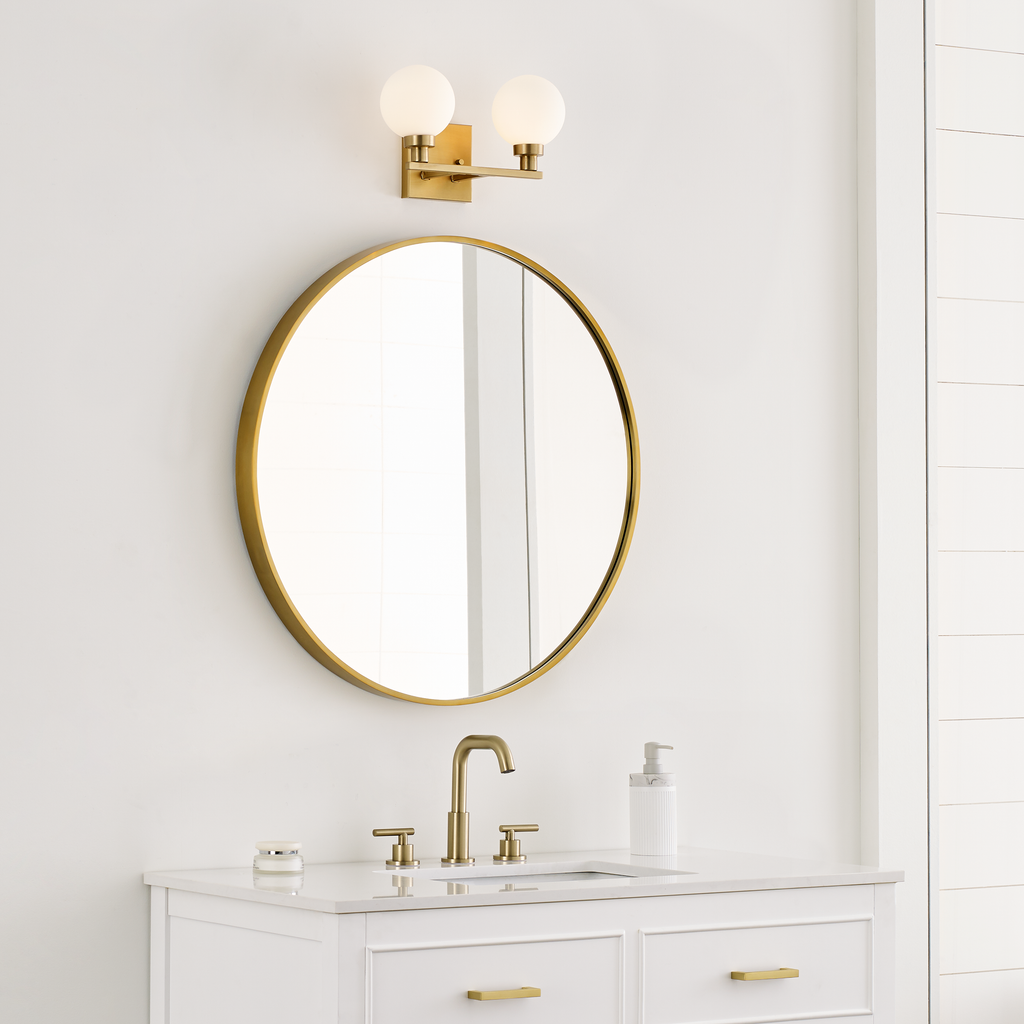 Clybourn Two Light Wall / Bath Satin Brass