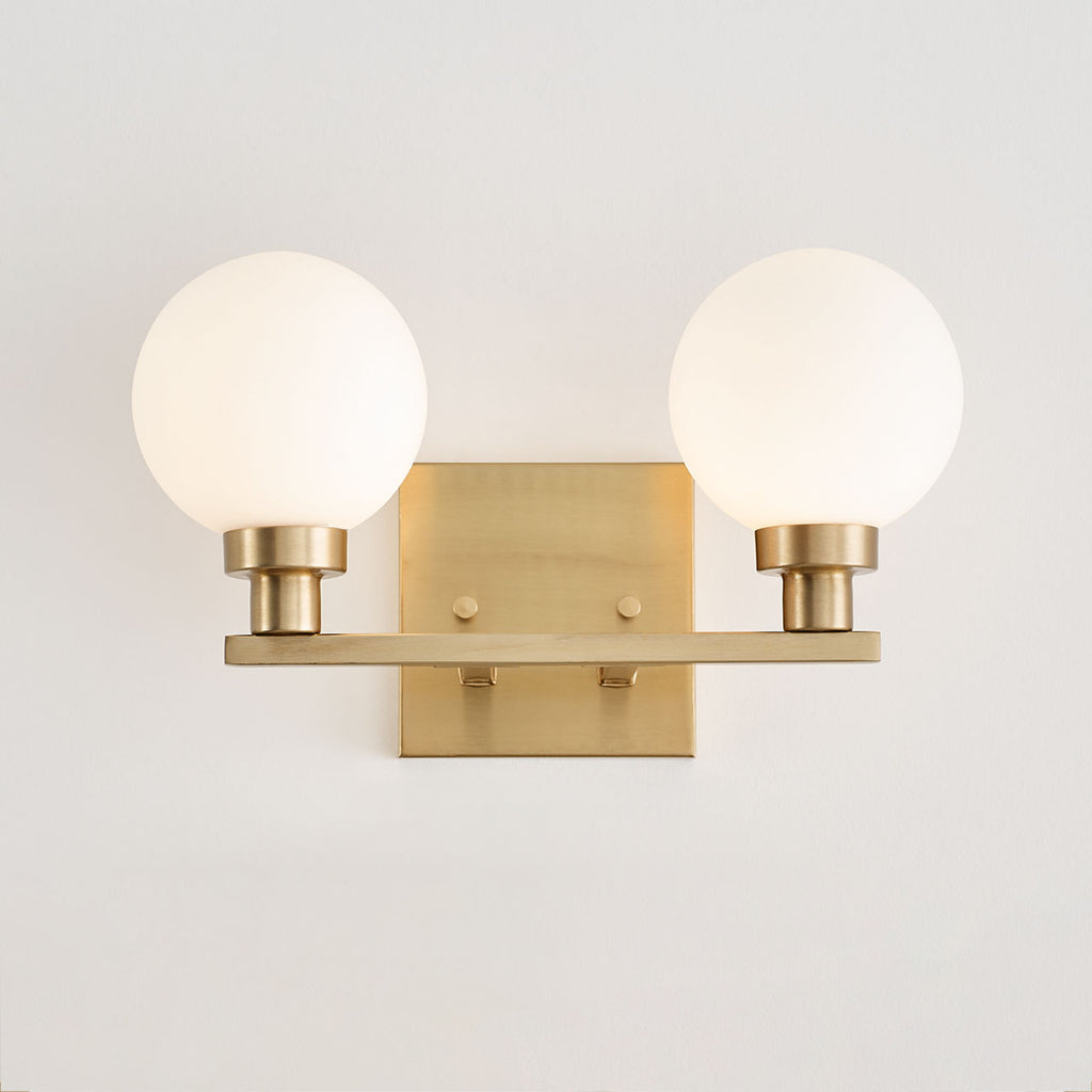 Clybourn Two Light Wall / Bath Satin Brass