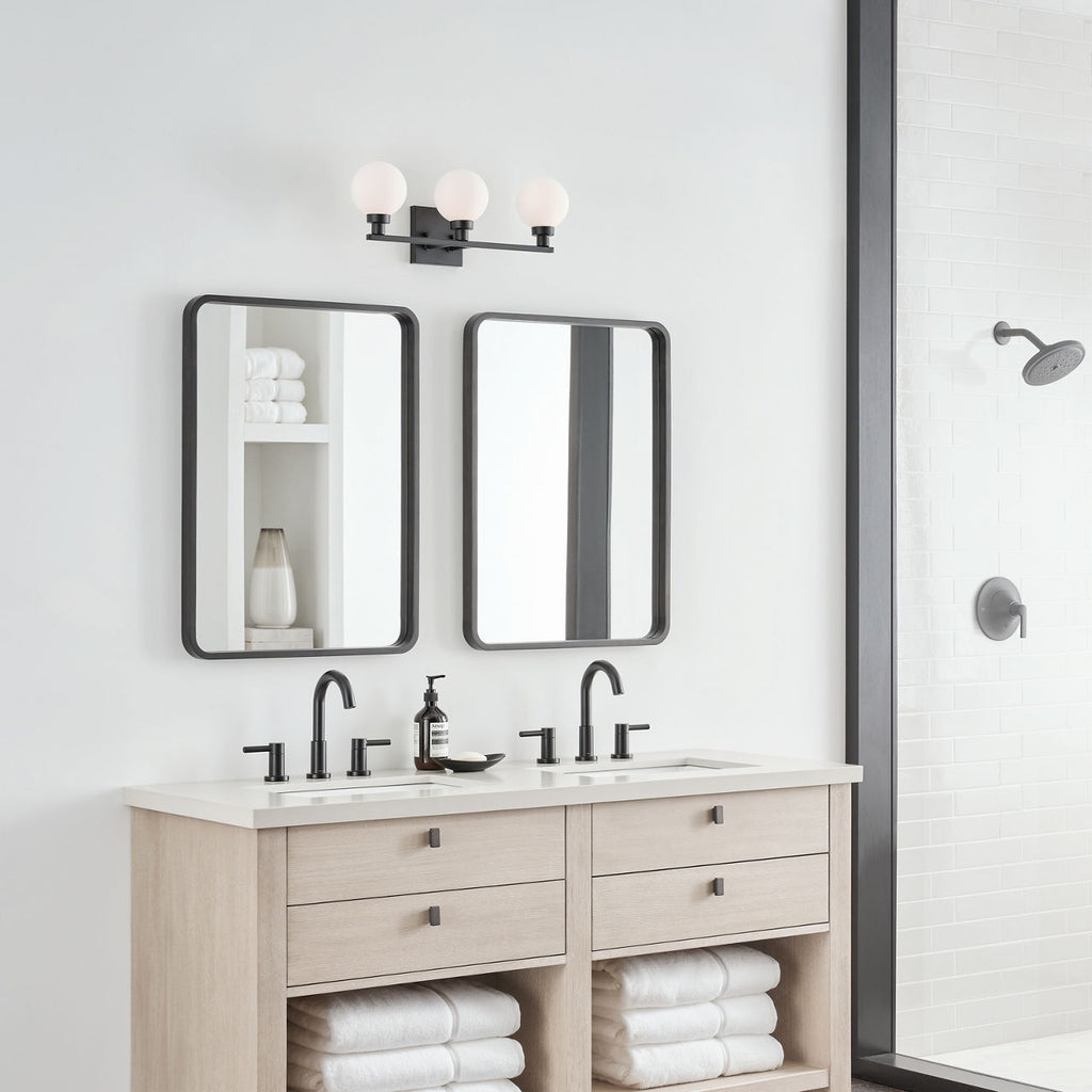 Clybourn Three Light Wall / Bath Midnight Black