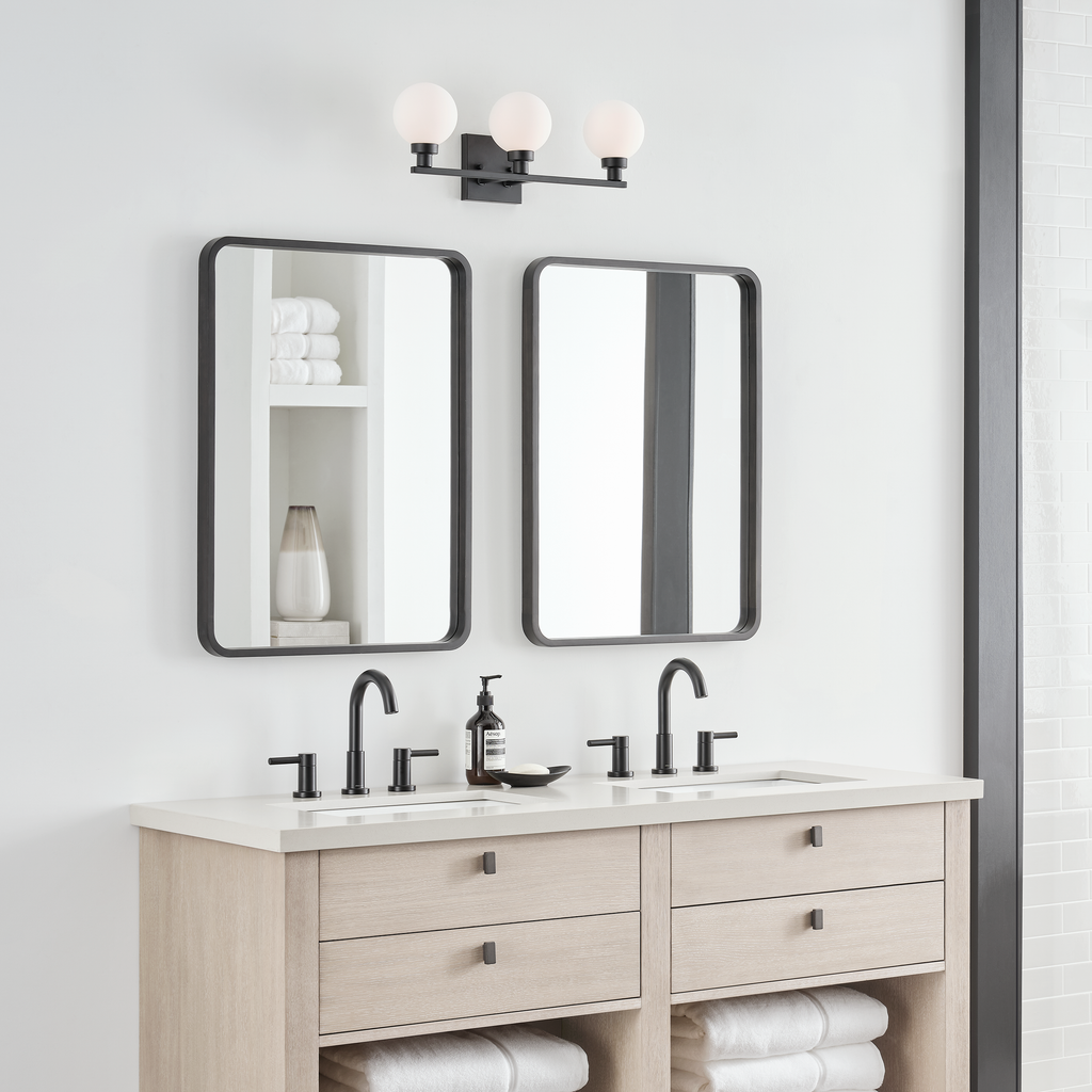 Clybourn Three Light Wall / Bath Midnight Black