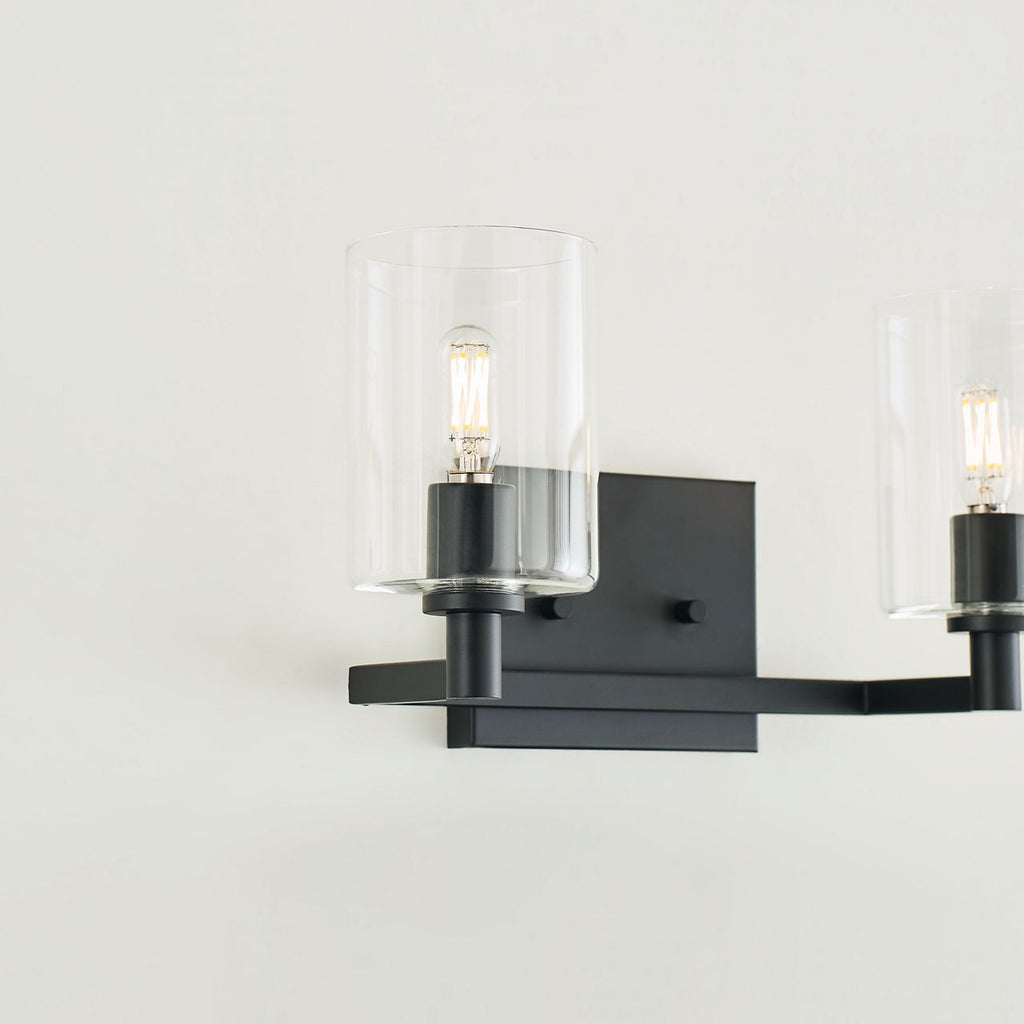 Fullton Two Light Wall / Bath Midnight Black