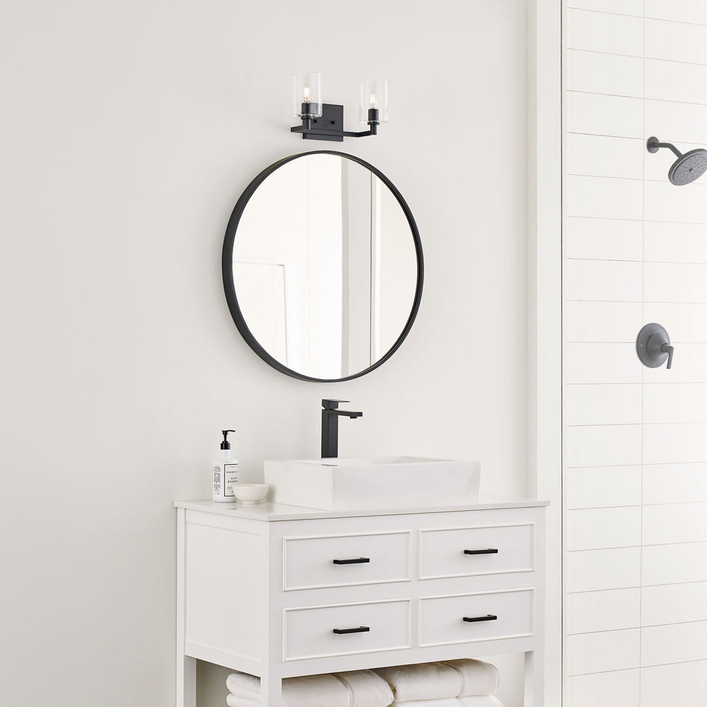 Fullton Two Light Wall / Bath Midnight Black