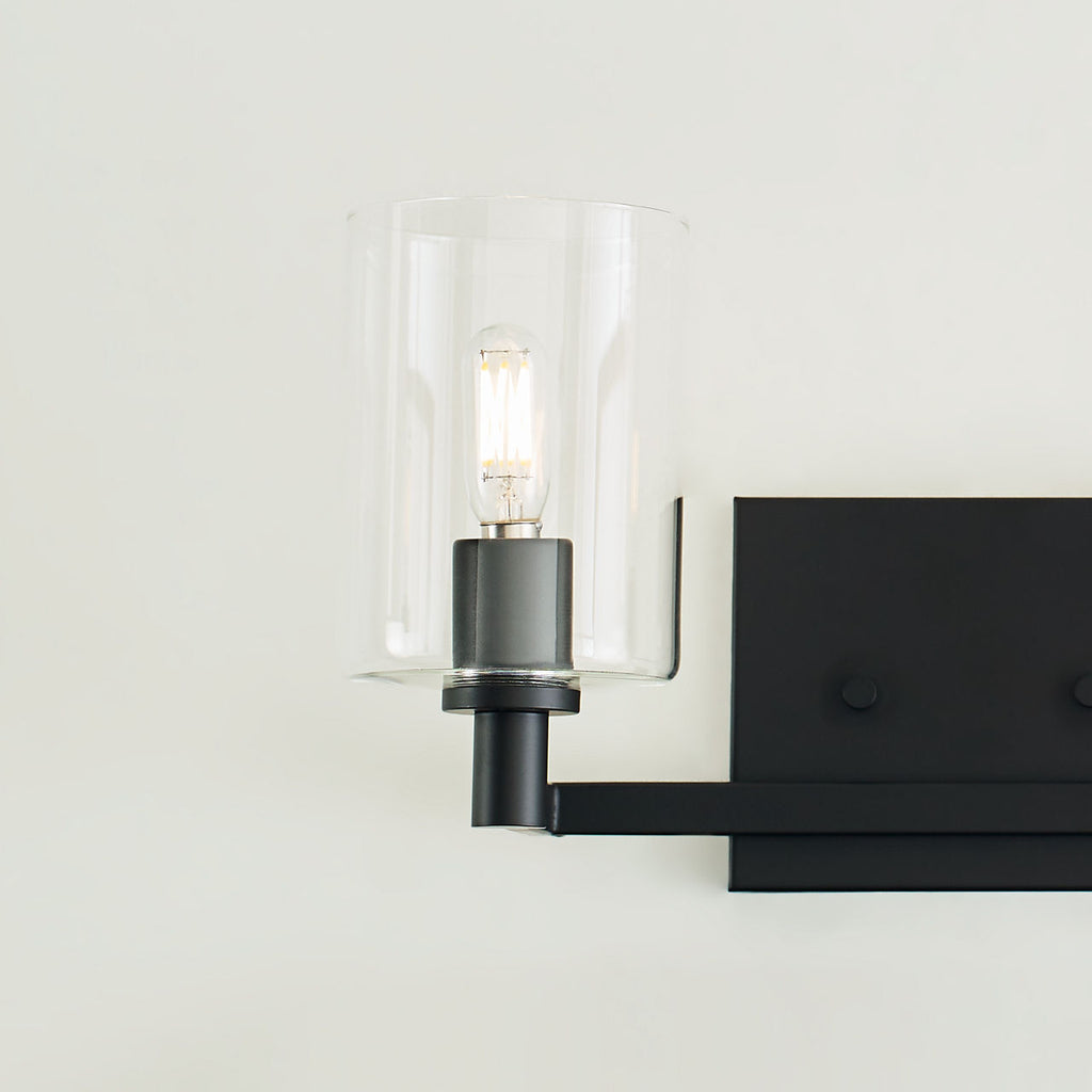 Fullton Two Light Wall / Bath Midnight Black