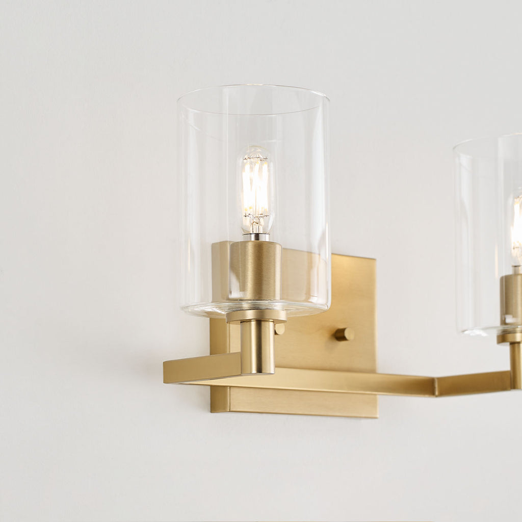 Fullton Two Light Wall / Bath Satin Brass