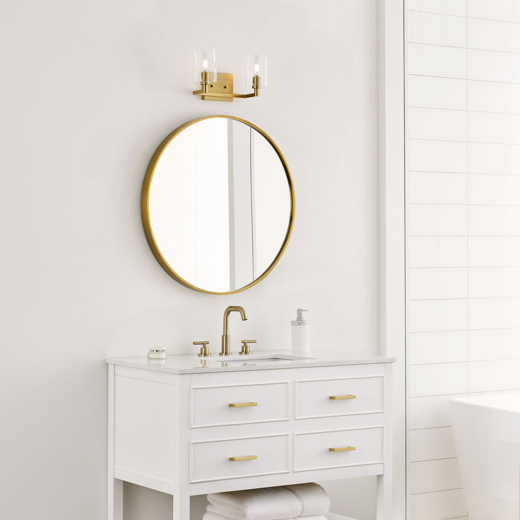 Fullton Two Light Wall / Bath Satin Brass