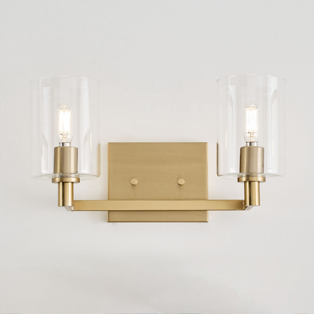 Fullton Two Light Wall / Bath Satin Brass