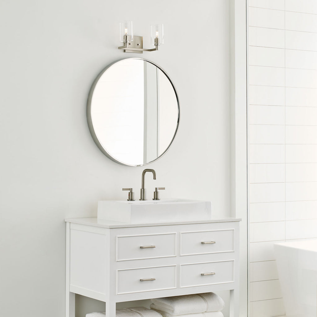 Fullton Two Light Wall / Bath Brushed Nickel