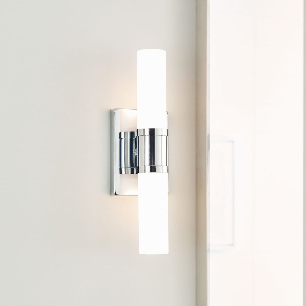 Keaton Small Two Light Wall / Bath Chrome