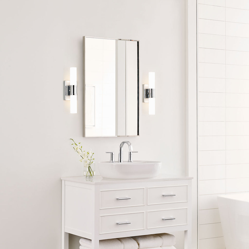 Keaton Small Two Light Wall / Bath Chrome