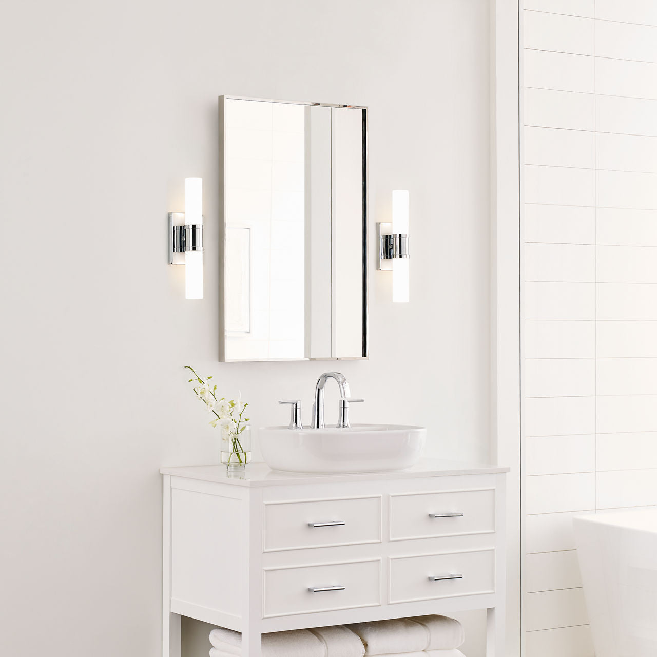 Keaton Small Two Light Wall / Bath Chrome
