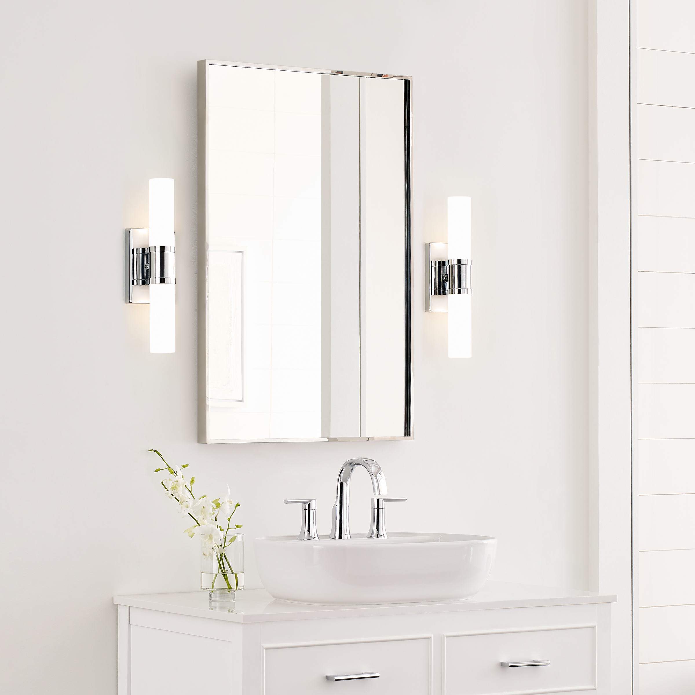 Keaton Small Two Light Wall / Bath Chrome