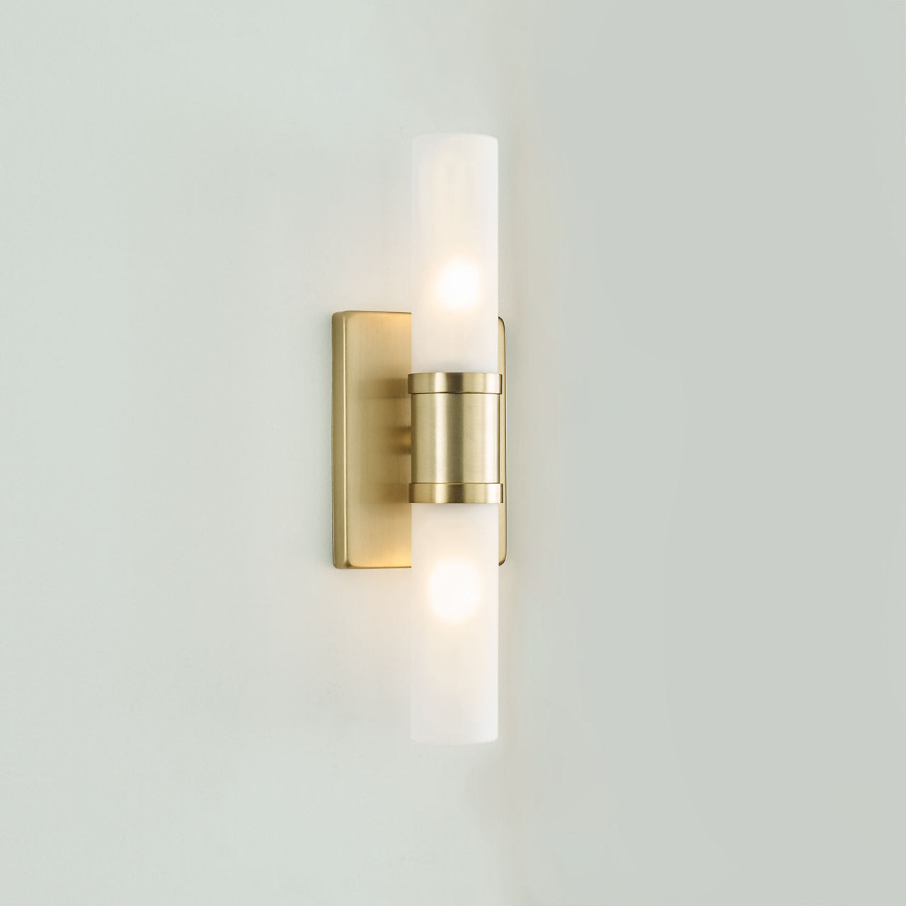 Keaton Small Two Light Wall / Bath Satin Brass