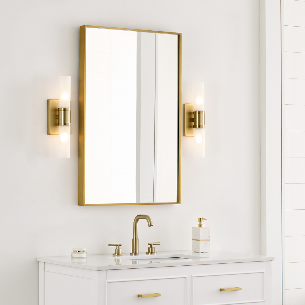Keaton Small Two Light Wall / Bath Satin Brass
