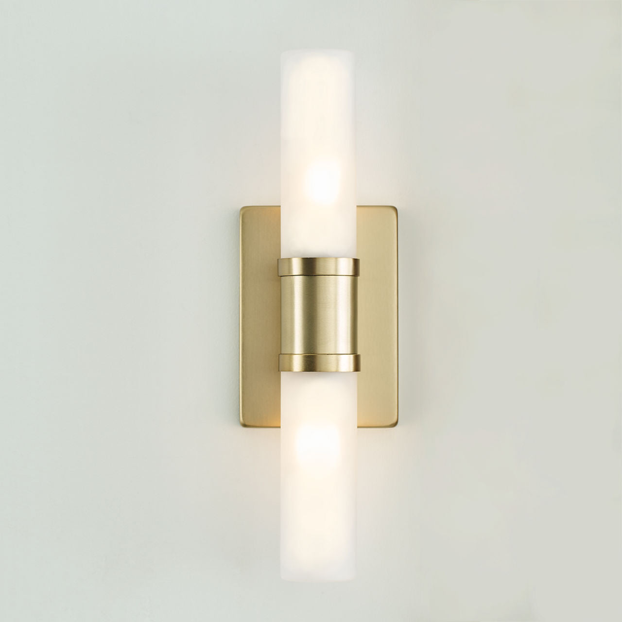 Keaton Small Two Light Wall / Bath Satin Brass
