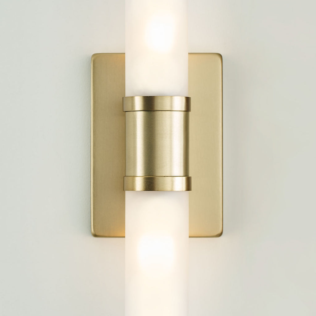 Keaton Small Two Light Wall / Bath Satin Brass