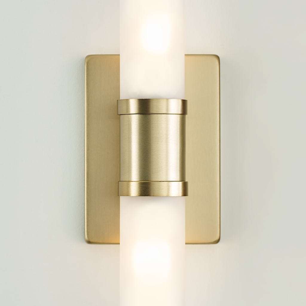Keaton Small Two Light Wall / Bath Satin Brass