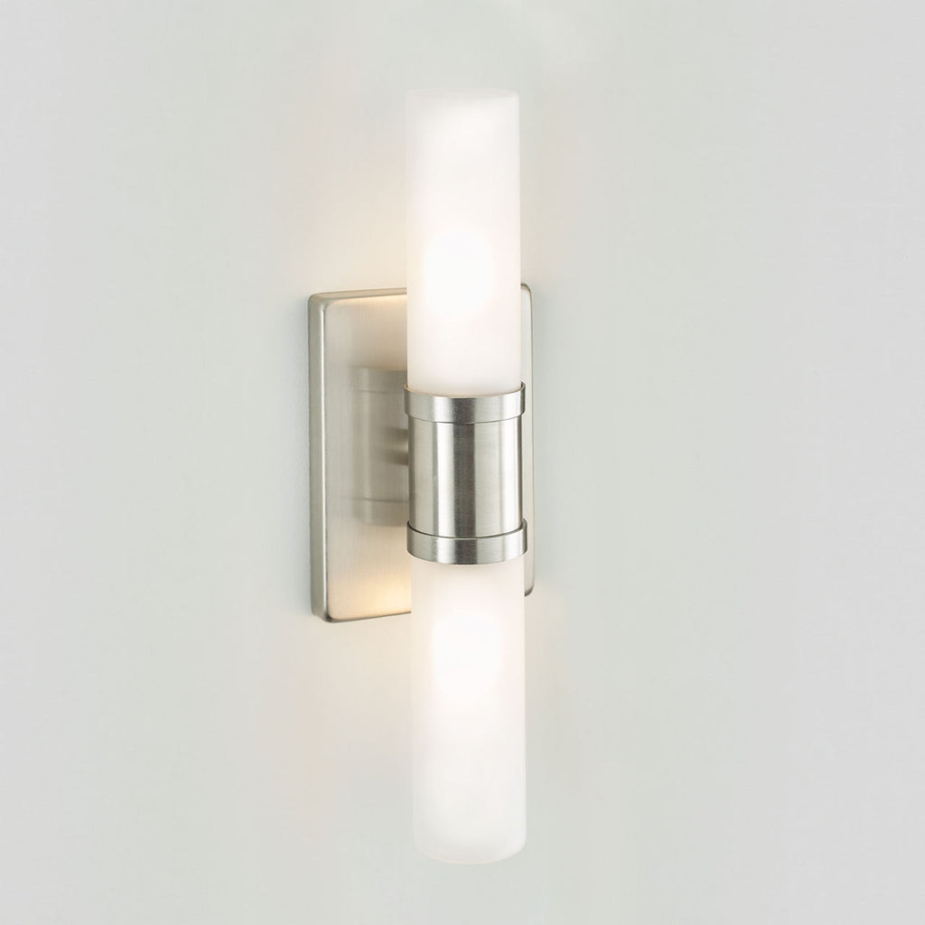 Keaton Small Two Light Wall / Bath Brushed Nickel
