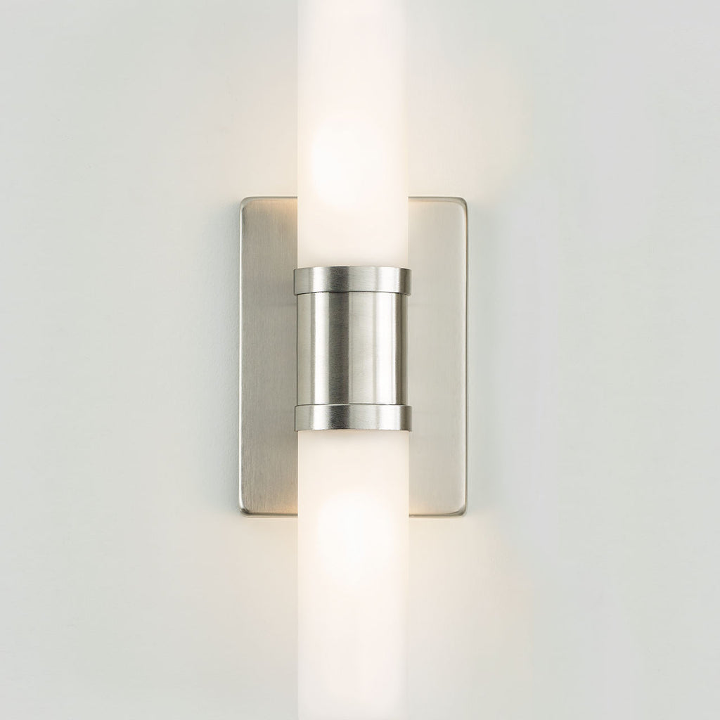 Keaton Small Two Light Wall / Bath Brushed Nickel