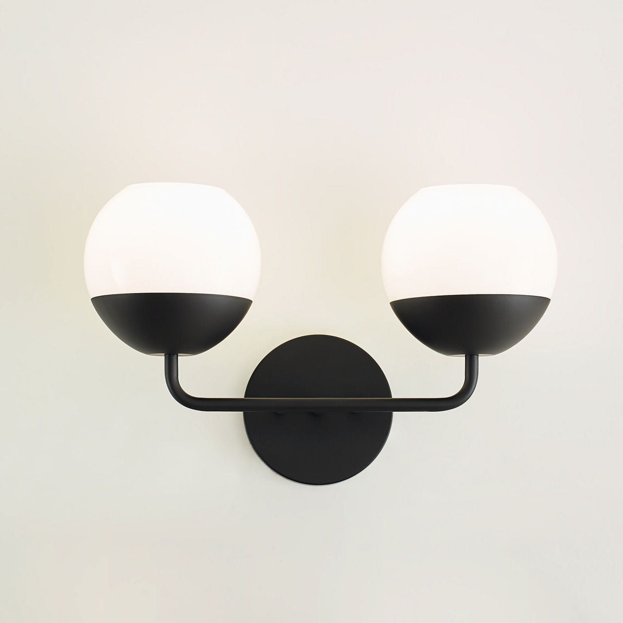 Alvin Two Light Wall / Bath Midnight Black