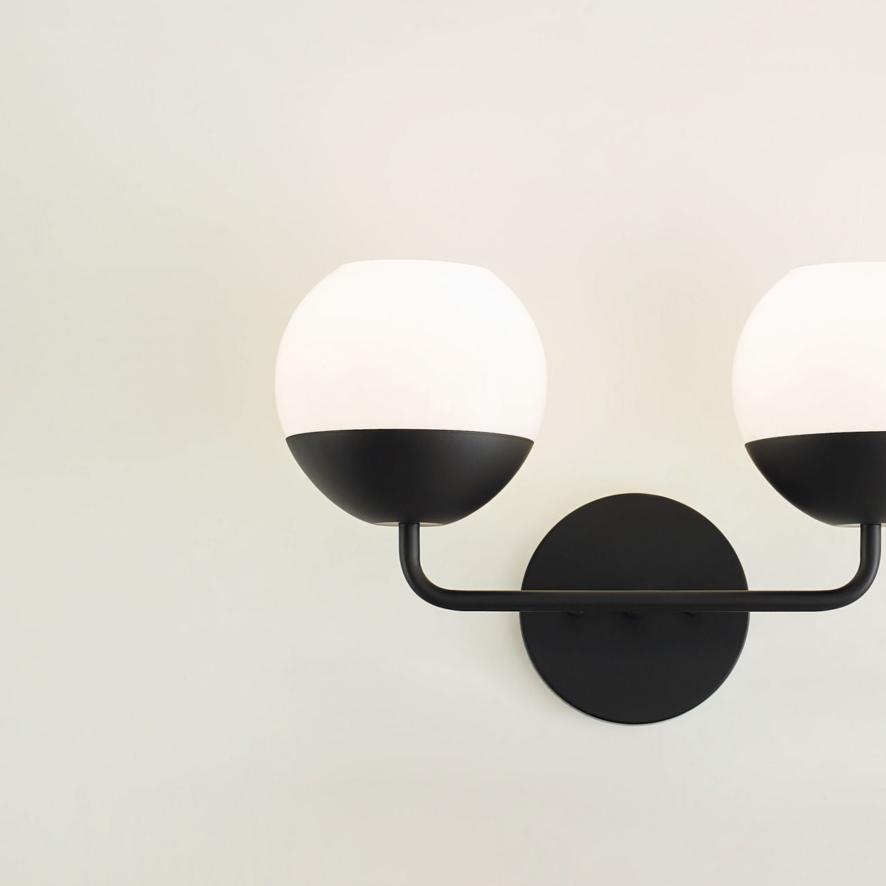 Alvin Two Light Wall / Bath Midnight Black