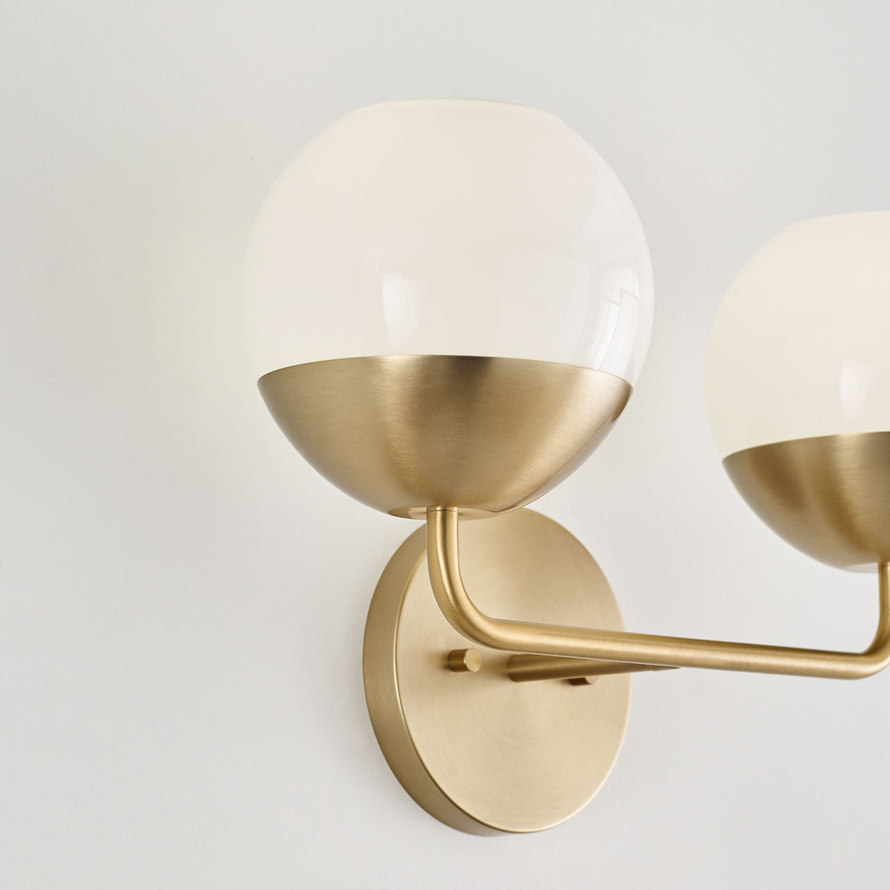 Alvin Two Light Wall / Bath Satin Brass