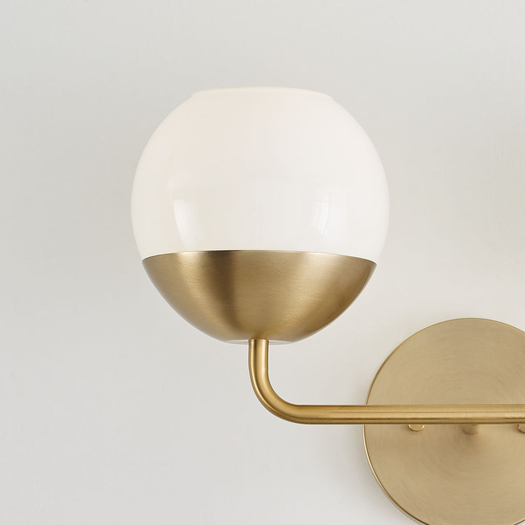 Alvin Two Light Wall / Bath Satin Brass