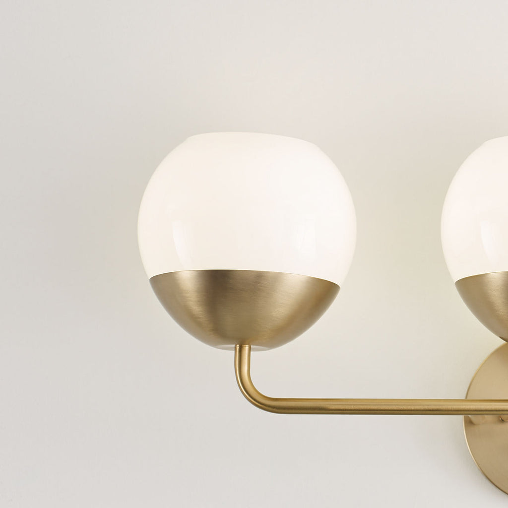 Alvin Three Light Wall / Bath Satin Brass