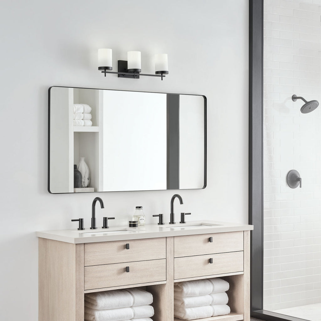 Zire Three Light Bath Midnight Black