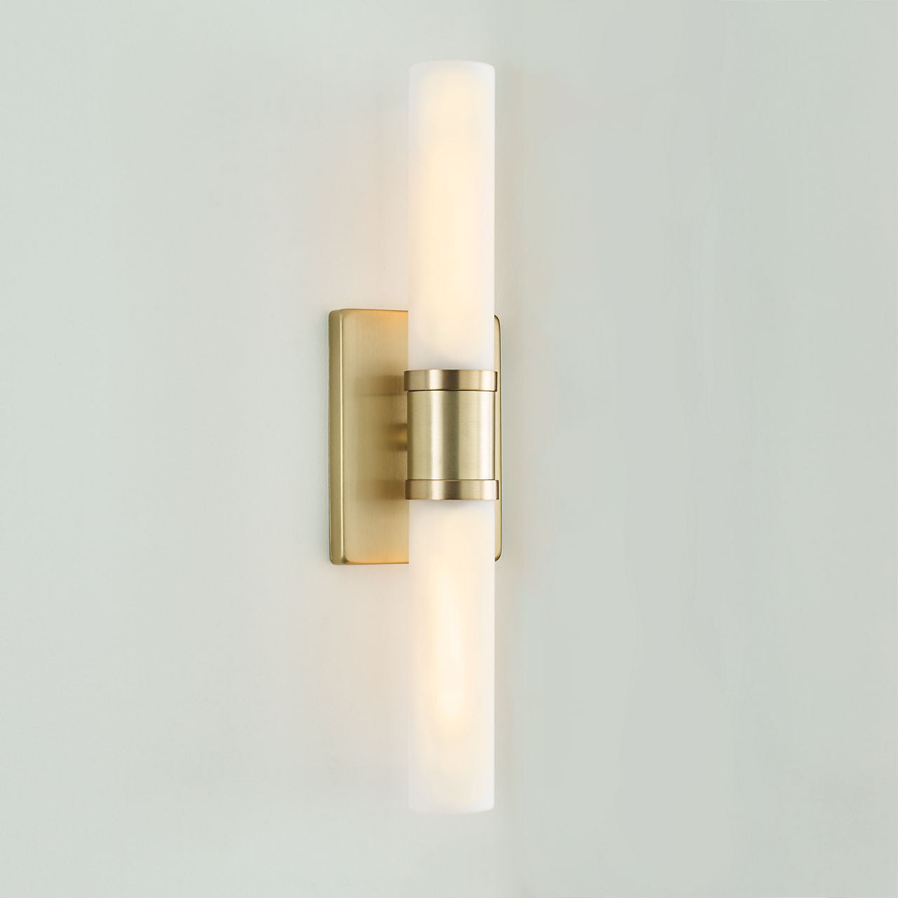 Keaton Medium Two Light Wall / Bath Satin Brass