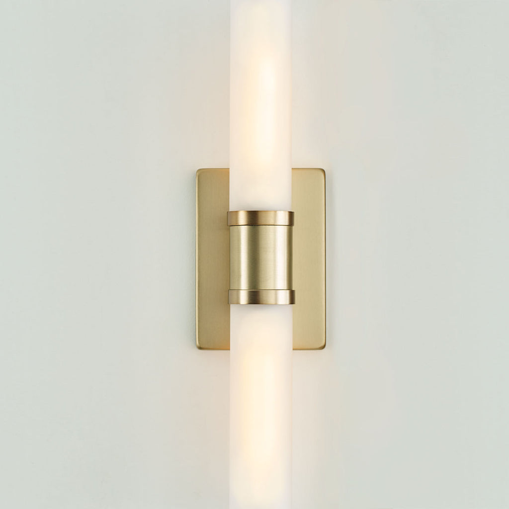 Keaton Medium Two Light Wall / Bath Satin Brass