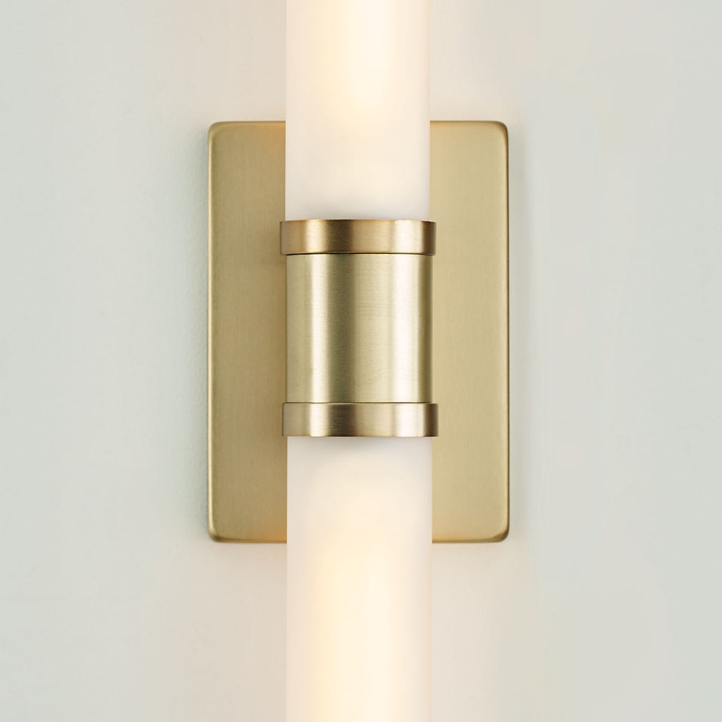 Keaton Medium Two Light Wall / Bath Satin Brass