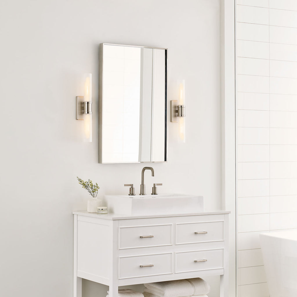 Keaton Medium Two Light Wall / Bath Brushed Nickel