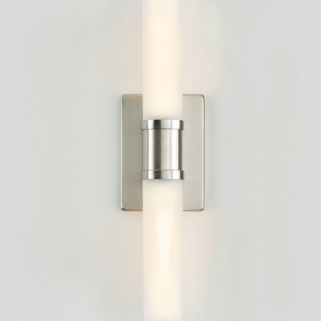 Keaton Medium Two Light Wall / Bath Brushed Nickel