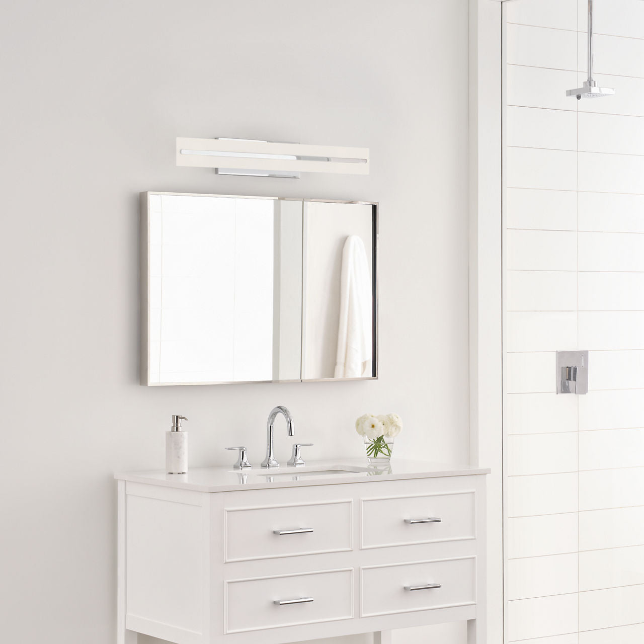 Dex Large Three Light Wall / Bath Chrome