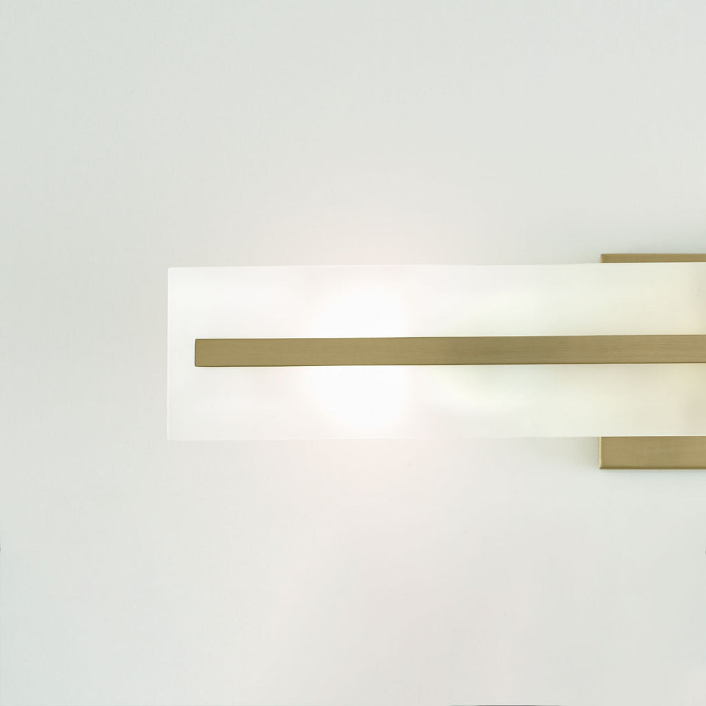 Dex Large Three Light Wall / Bath Satin Brass