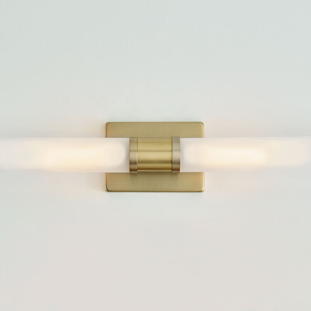 Keaton Large Two Light Wall / Bath Satin Brass