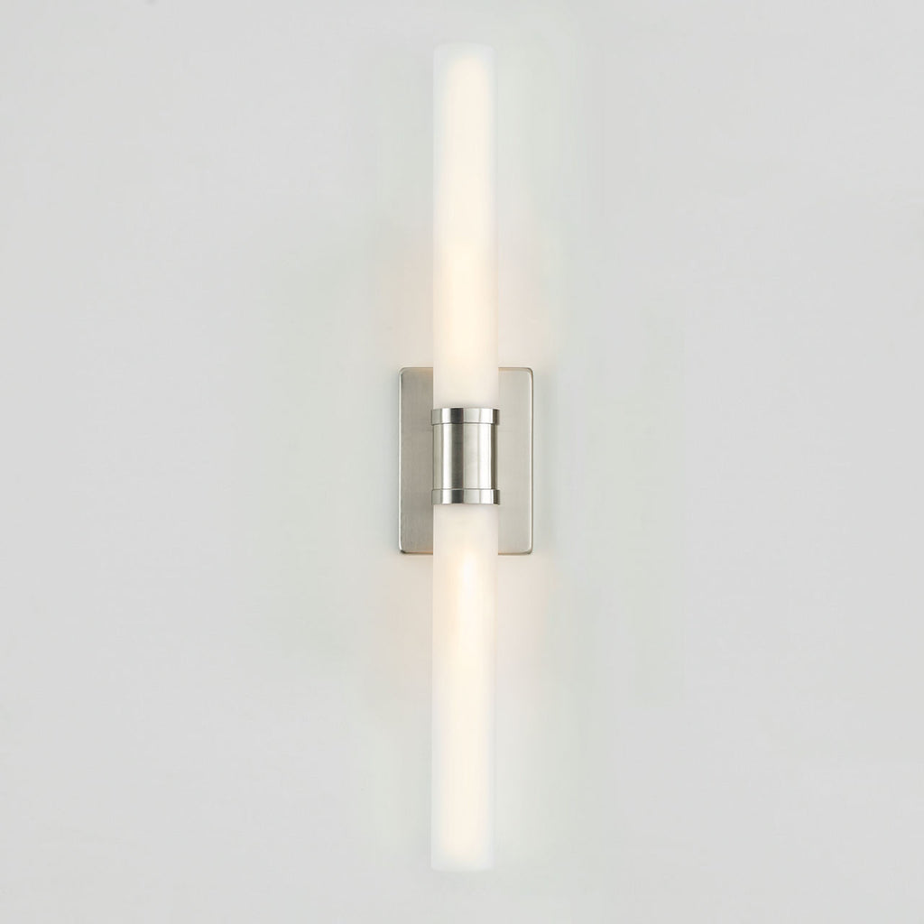 Keaton Large Two Light Wall / Bath Brushed Nickel