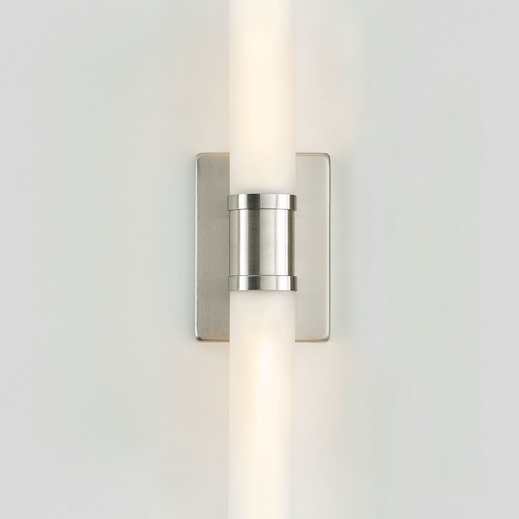 Keaton Large Two Light Wall / Bath Brushed Nickel