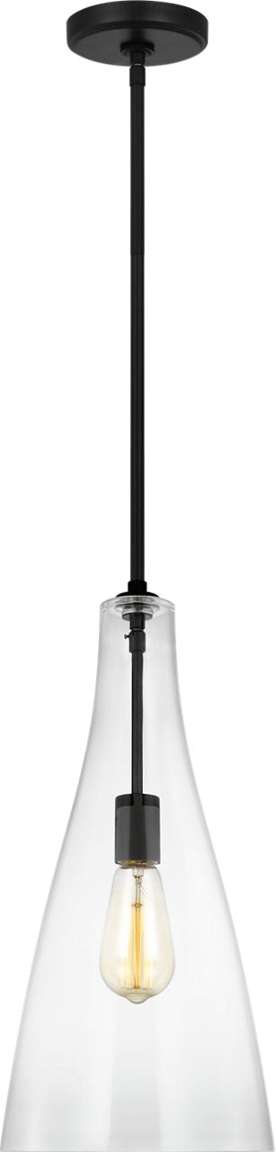 Arilda One Light Pendant | Midnight Black