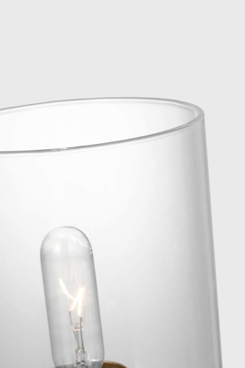 Fullton Semi Flush Mount | Chrome | Clear Glass Bulb(s) Not Included