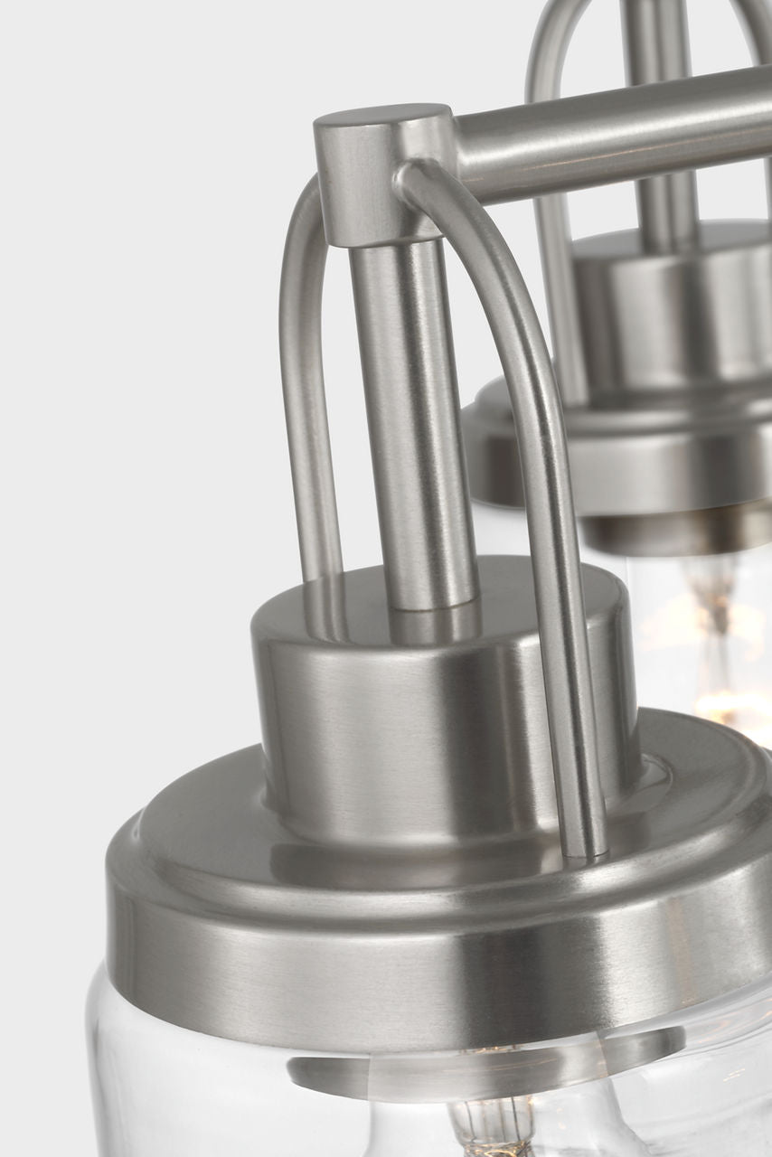 Anders Five Light Chandelier | Brushed Nickel Bulb(s) Not Included