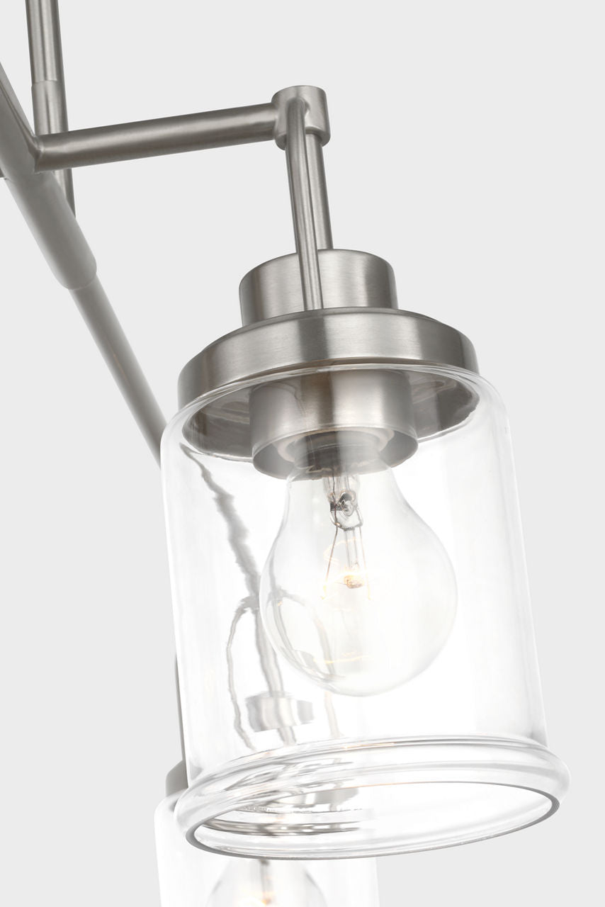 Anders Four Light Chandelier | Brushed Nickel Bulb(s) Not Included