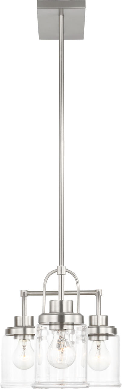 Anders Four Light Chandelier | Brushed Nickel Bulb(s) Not Included