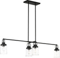 Anders Four Light Chandelier | Midnight Black Bulb(s) Not Included